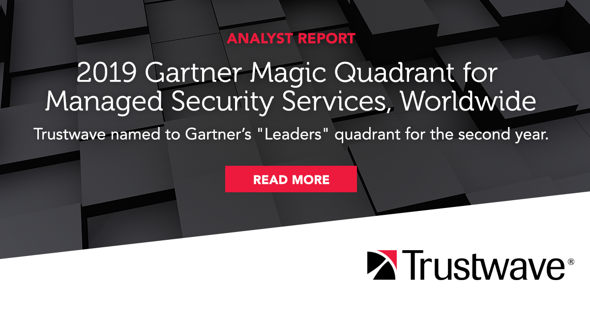 2019 Gartner Magic Quadrant for Managed Security Services, Worldwide